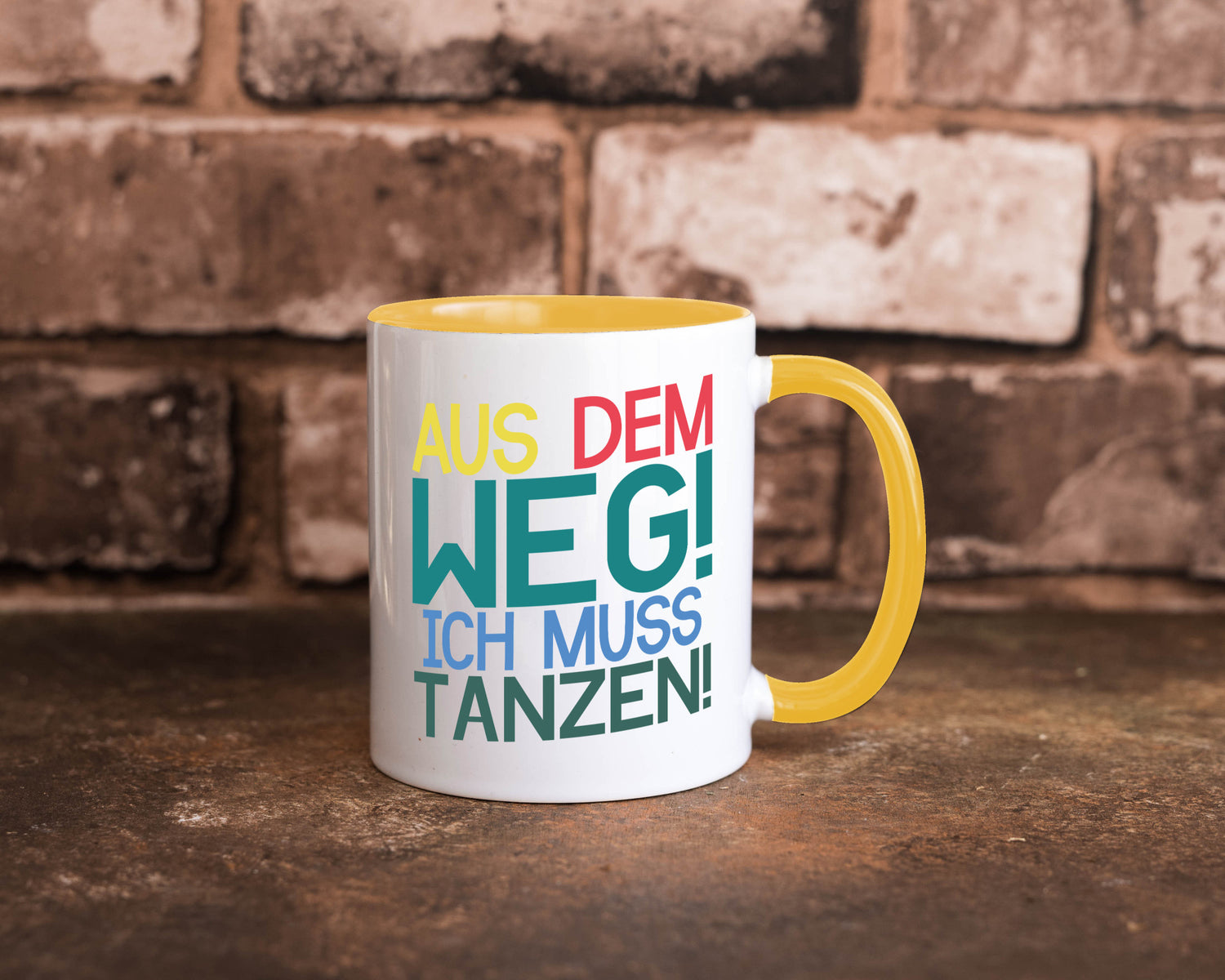 Aus dem Weg ich muss tanzen | Party Rausch Dancen Geschenkidee Humor Tasse