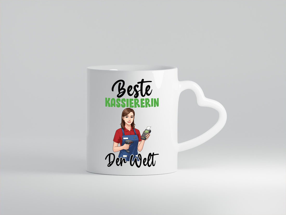 Beste Kassiererin v2 Geschenk Humor Geschenkidee lustiger Spruch Tasse