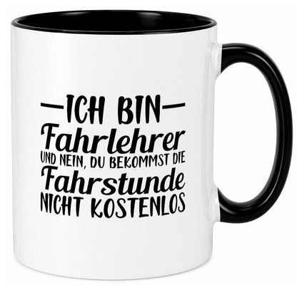 Fahrstunde | Fahrlehrer Tasse fahren Fahrschüler Humor Geschenkidee