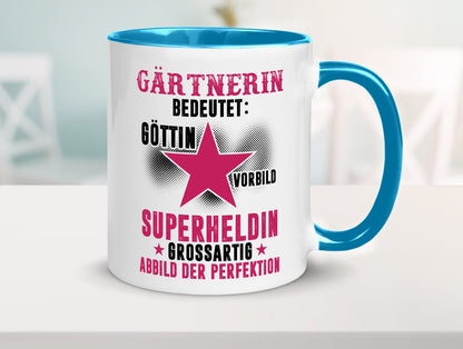 Bedeutung von Gärtnerin | Gartenbau lustiger Spruch Geschenk Humor Geschenkidee Tasse