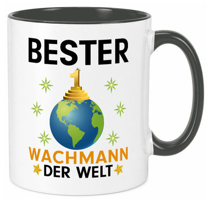 Welt Bester Wachmann | Wachpersonal Nachtwächter Humor Geschenkidee Tasse