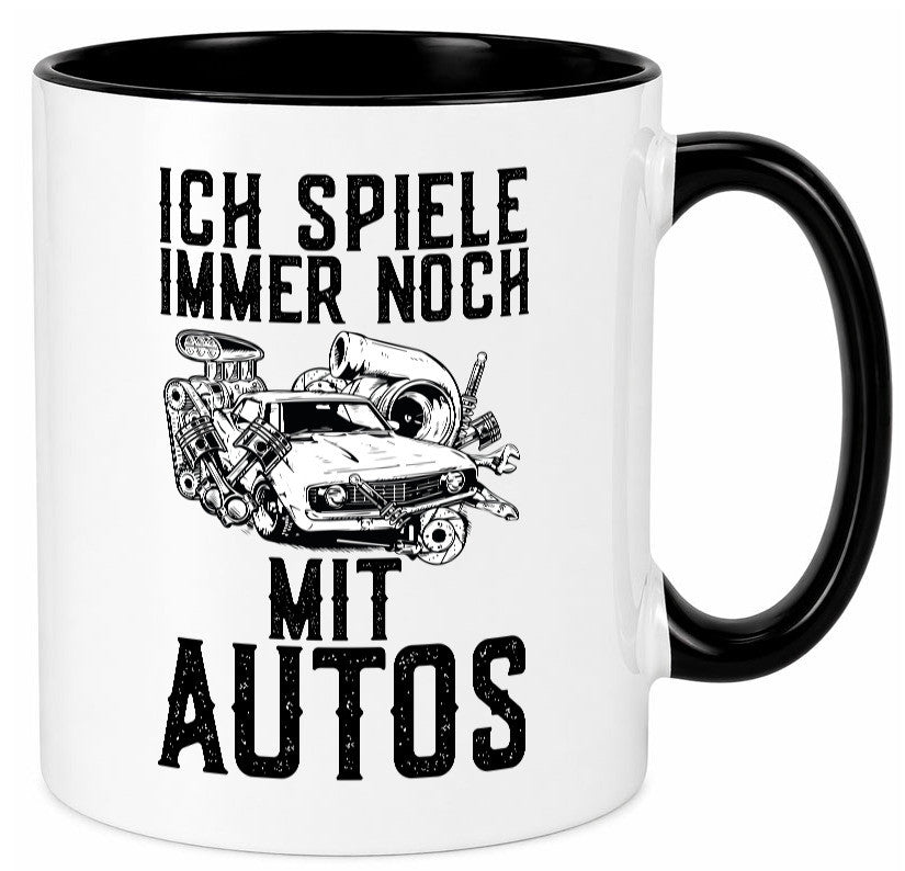 Spiele noch mit Autos | Werkstatt Werkzeug Mechaniker lustiger Spruch Geschenk