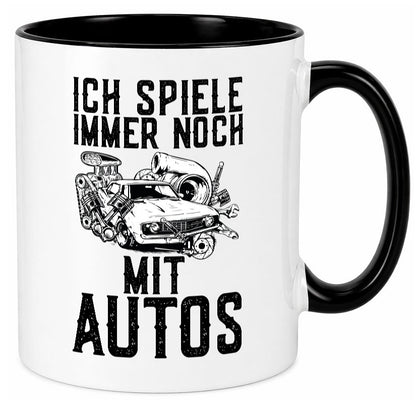 Spiele noch mit Autos | Werkstatt Werkzeug Mechaniker lustiger Spruch Geschenk