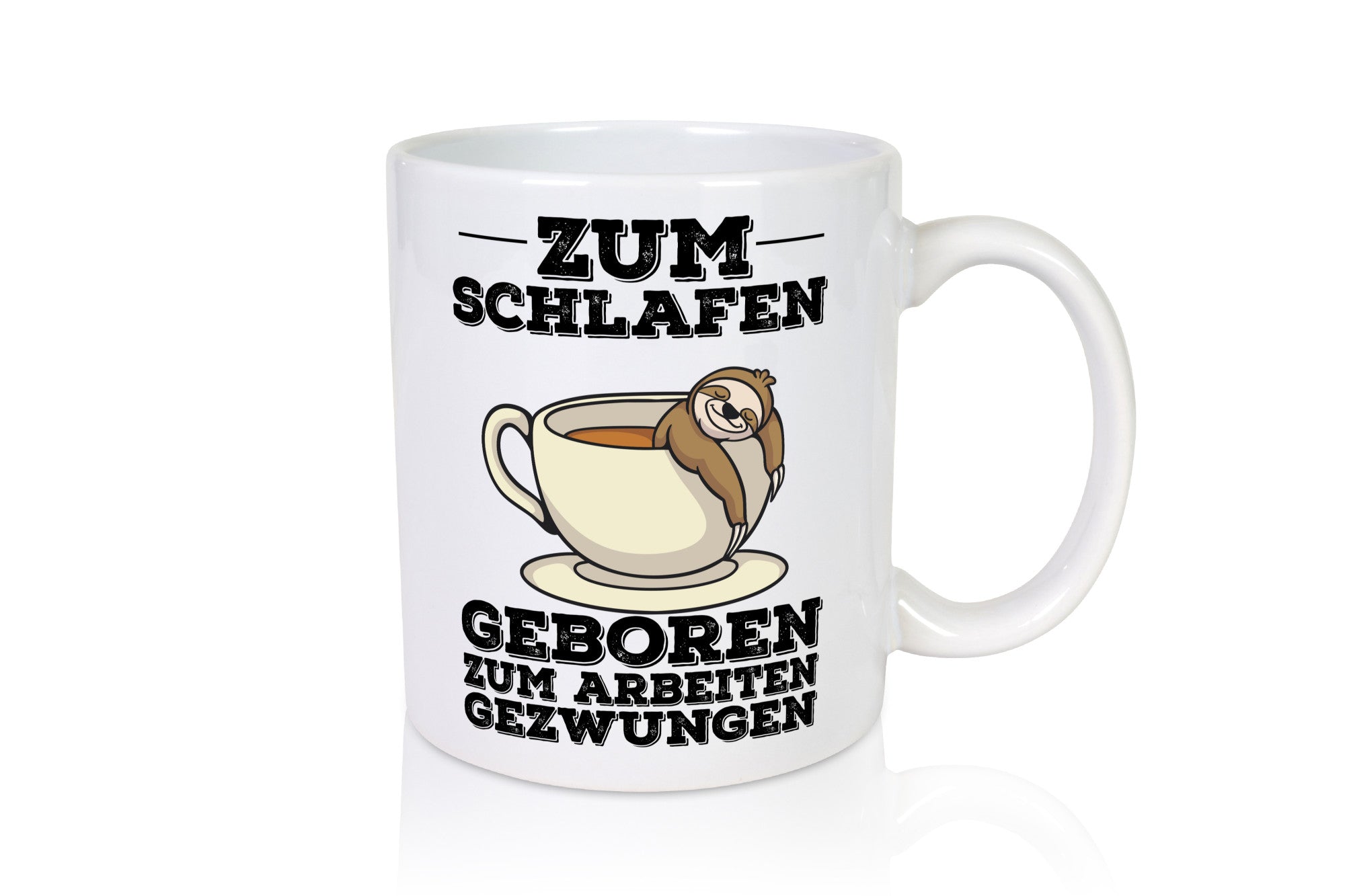 Zum Schlafen geboren lustig Humor Geschenkidee Geschenk Tasse