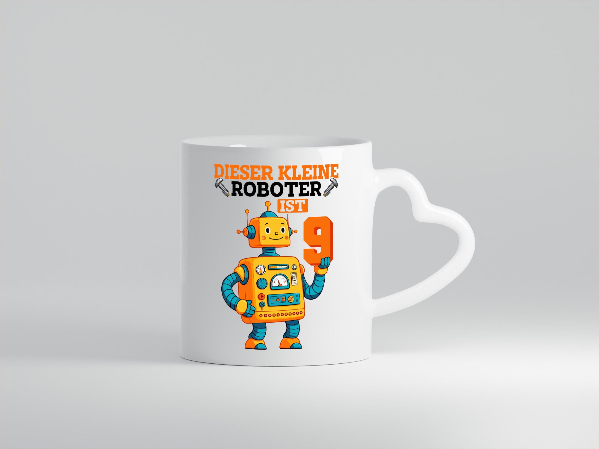 9. Geburtstag | 9 Jahre Roboter Junge lustig Geschenkidee Geschenk Tasse
