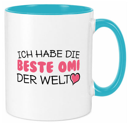 Beste Omi der Welt | Oma Tasse Geburtstag Muttertag lustig Familie Geschenkidee