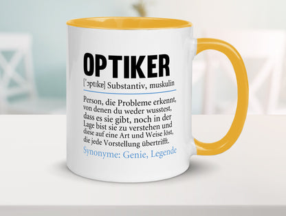 Optiker | Spruch Augenoptiker Beruf Humor v2 lustiger Geschenk Arbeit Kollegen