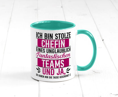 Stolze Chefin | Tolles Team Mitarbeiter lustig Arbeit Kollegen Büro Geschenk