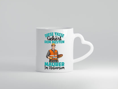Im Universum: Maurer | Bau Handwerker Geschenkidee Humor Tasse