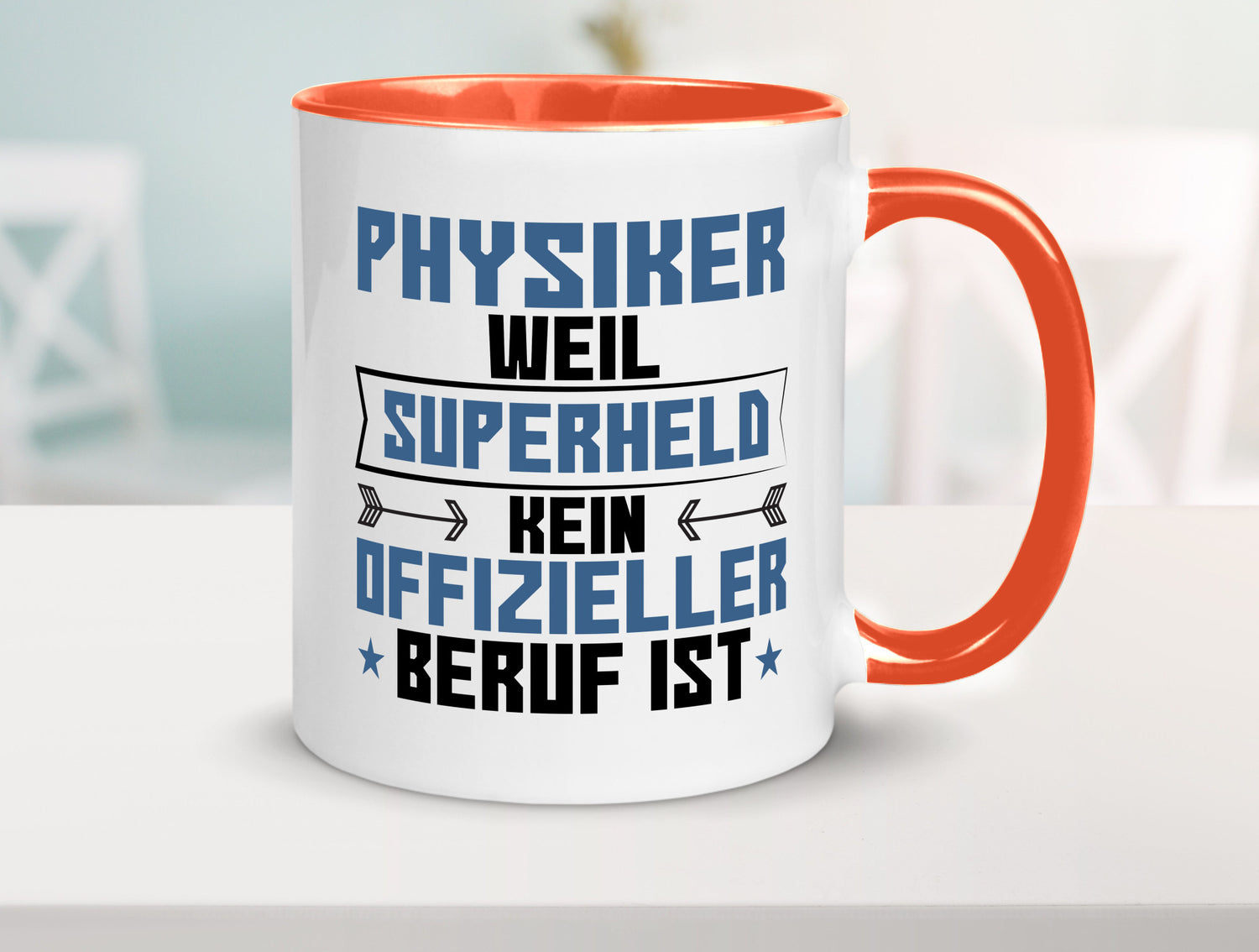 Superheld Physiker | Physik Geschenk Humor Geschenkidee lustiger Spruch Tasse