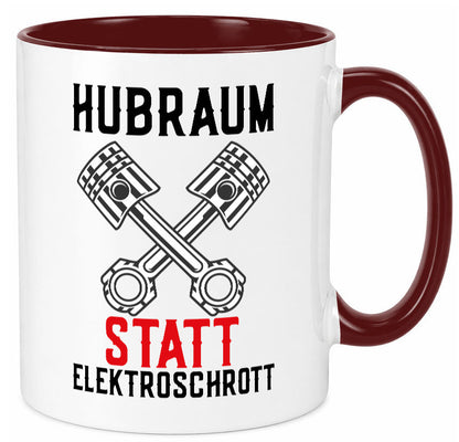 Hubraum statt Elektroschrott | Autofan Verbrennungsmotor Geschenk Humor