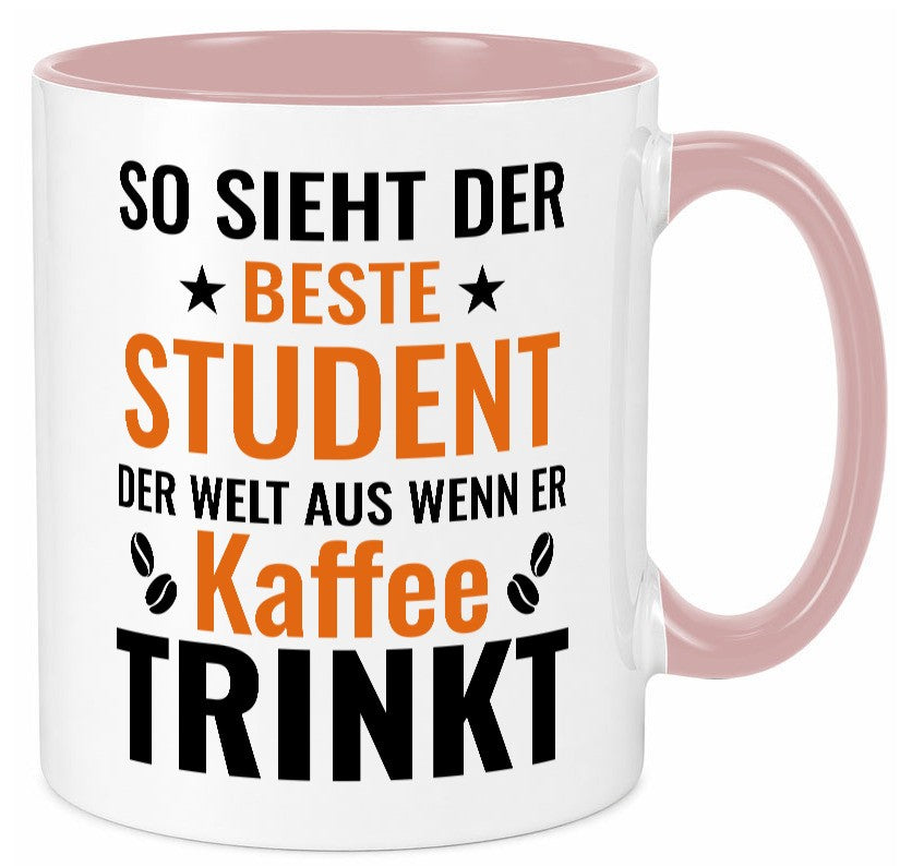Kaffee trinkt: Student | Universität Uni Studium Humor Geschenkidee Tasse