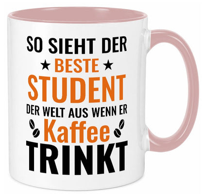 Kaffee trinkt: Student | Universität Uni Studium Humor Geschenkidee Tasse