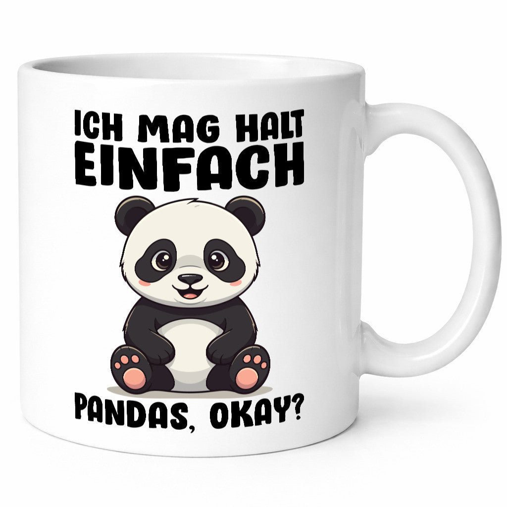 Ich mag halt einfach Pandas | Lustige Geschenkidee für Pandabären Humor Tasse