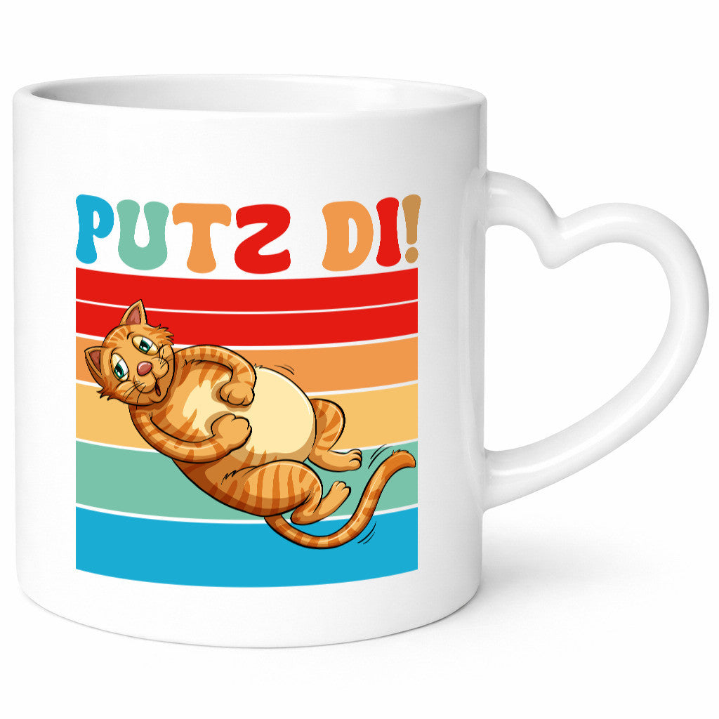 Putz di | Katze Katzenfreunde Katzen Geschenk Tierliebhaber Humor lustiger