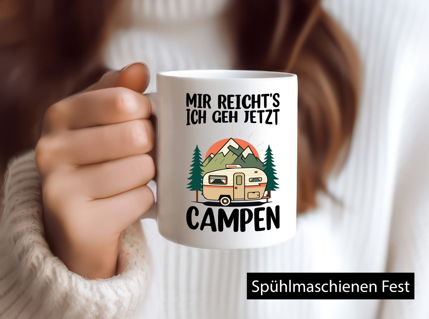 Mir reichts ich geh jetzt Campen | Wohnwagen Camper v2 Humor Geschenkidee Tasse