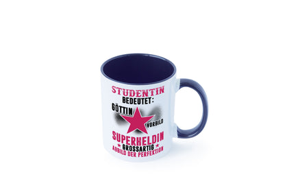 Bedeutung von Studentin | Uni Studium Universität Geschenkidee Humor Tasse