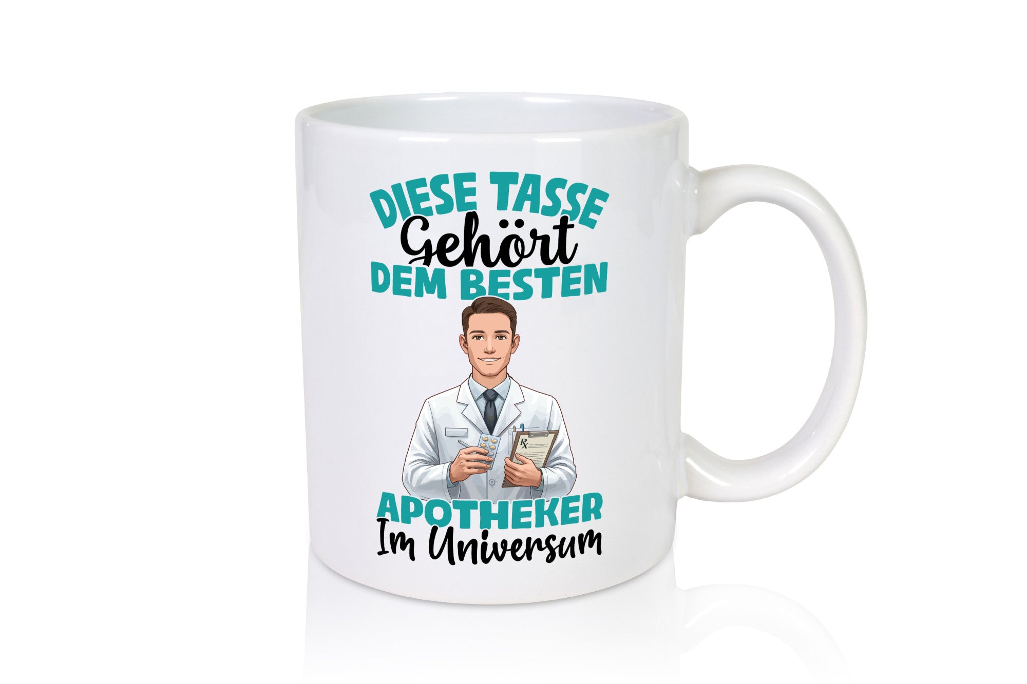 Im Universum: Apotheker | Apotheke Pharmazie Geschenkidee Humor Tasse