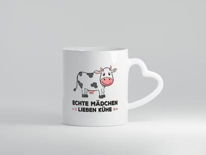 Echte mädchen lieben Kühe | Farm Farmer Bauer lustiger Spruch Geschenk Humor