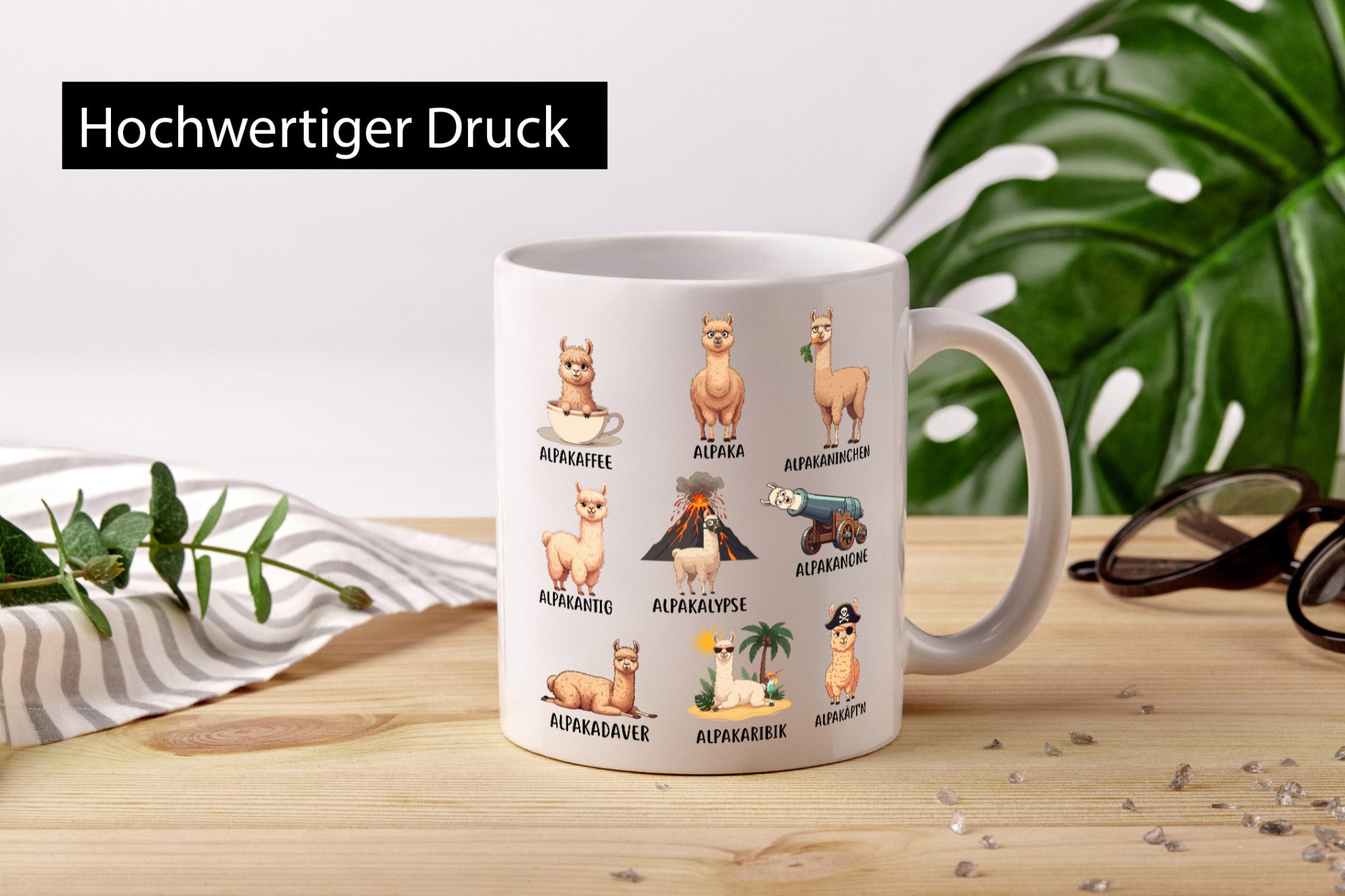 Lama | Wortspiel Alpakaherde Geschenk Humor Geschenkidee lustiger Spruch Tasse
