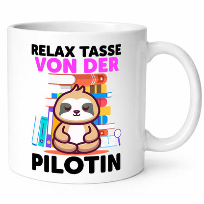 Relax Tasse: Pilotin | Definition Piloten lustiger Spruch Geschenk Humor