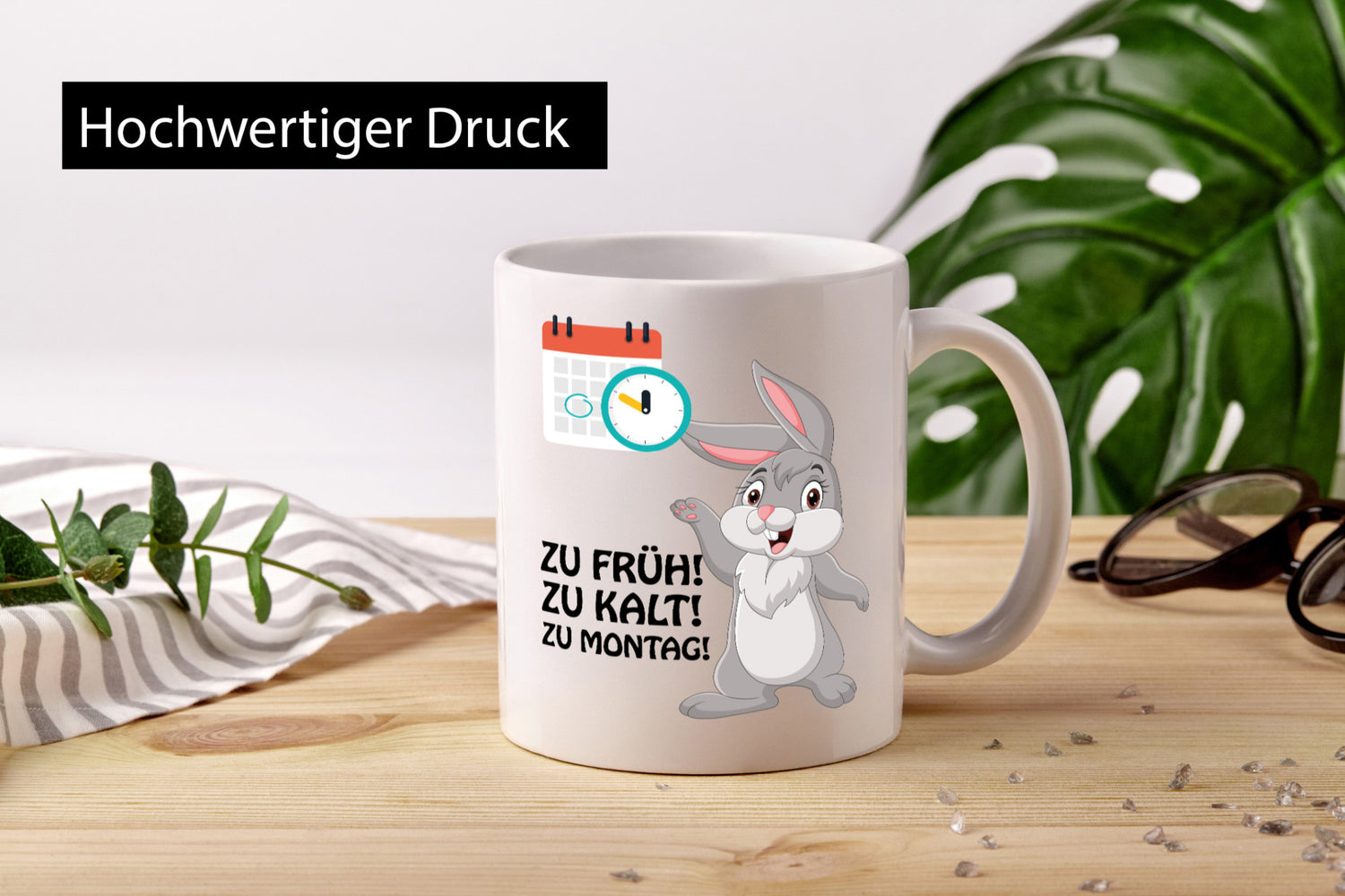 Kalter Montag Geschenkidee Humor Tasse