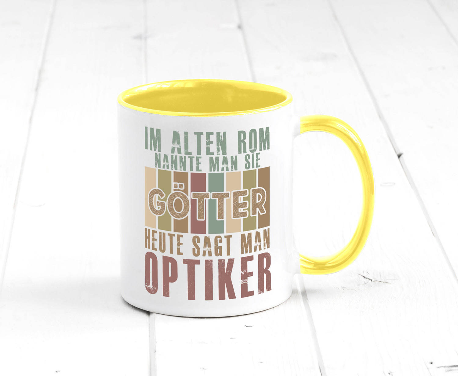 Heute sagt man: Optiker | Augenoptiker Geschenkidee Humor Tasse