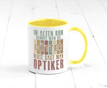 Heute sagt man: Optiker | Augenoptiker Geschenkidee Humor Tasse