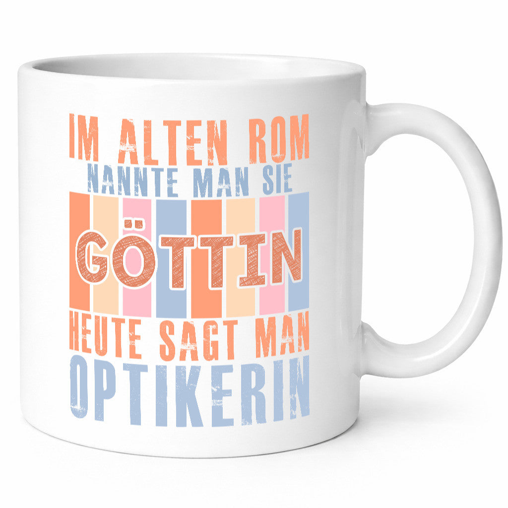 Heute sagt man: Optikerin | Augenoptik lustig Humor Geschenkidee Geschenk Tasse