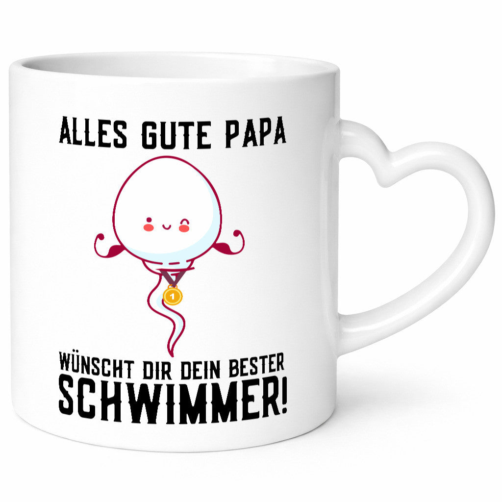 Alles Gute Papa | Vatertag Bester Schwimmer Medaille lustig Familie