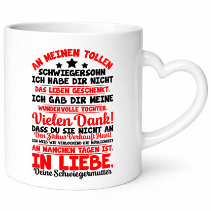 An meinen tollen Schwiegersohn vl4 Geschenk Familie Geschenkidee lustiger