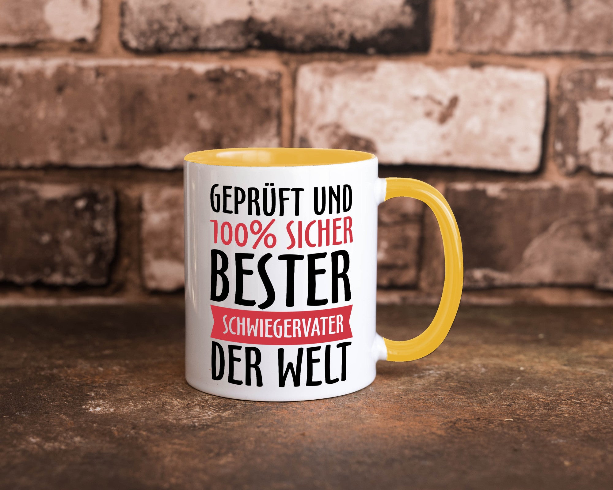 Bester Schwiegervater Geschenk Familie Geschenkidee lustiger Spruch Tasse