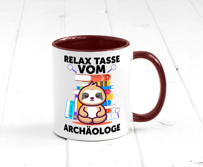 Relax Tasse: Archäologe | Archäologie Forscher lustig Humor Geschenkidee