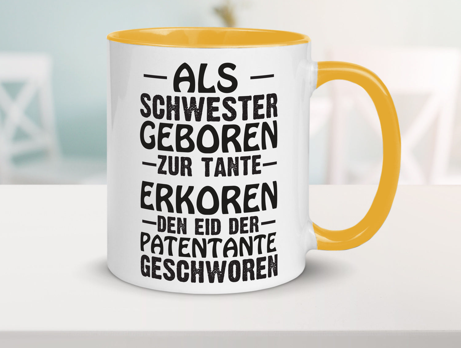 Eid der Patentante | Tante Tasse Schwester Humor lustig Geschenkidee Geschenk