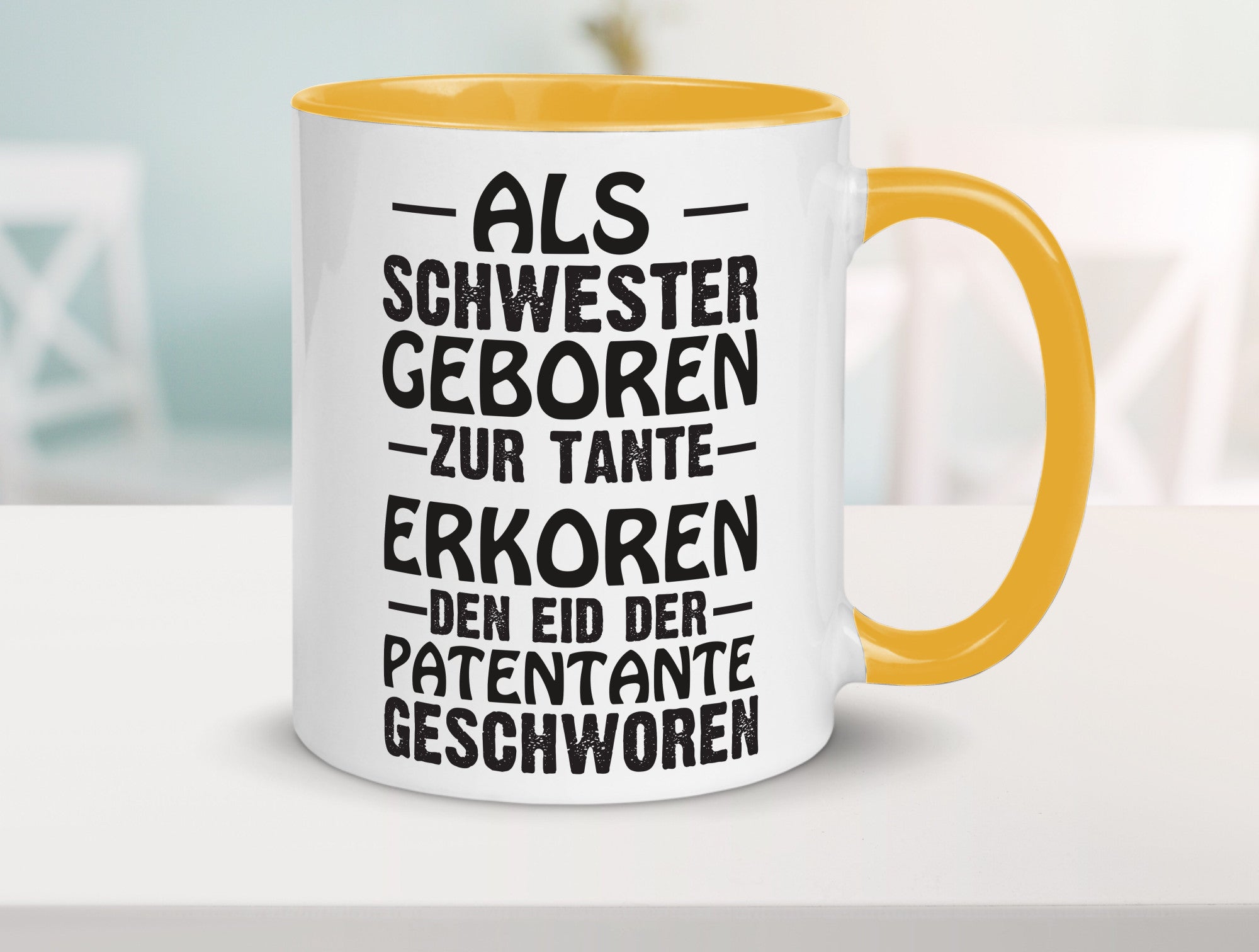 Eid der Patentante | Tante Tasse Schwester Humor lustig Geschenkidee Geschenk