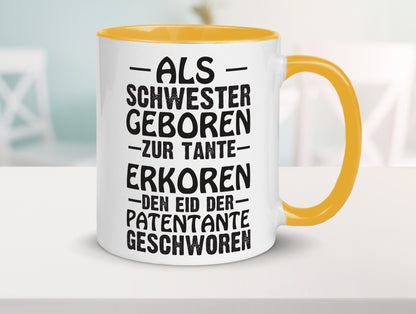 Eid der Patentante | Tante Tasse Schwester Humor lustig Geschenkidee Geschenk