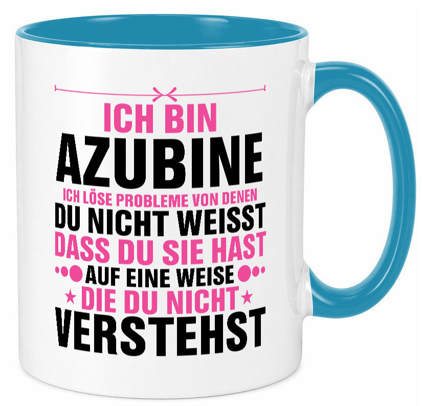 Löse Probleme: Azubine | Ausbildung Lehre Lehrling Geschenk Humor Geschenkidee Tasse