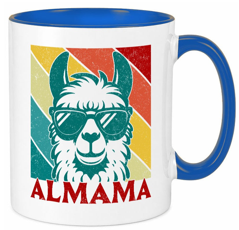 Almama | Lama Mutter Muttertag lustig Familie Geschenkidee Geschenk Tasse