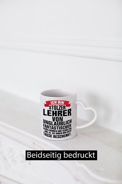 Stolzer Lehrer | Kaffeetrinker Tasse Schüler Humor Geschenkidee