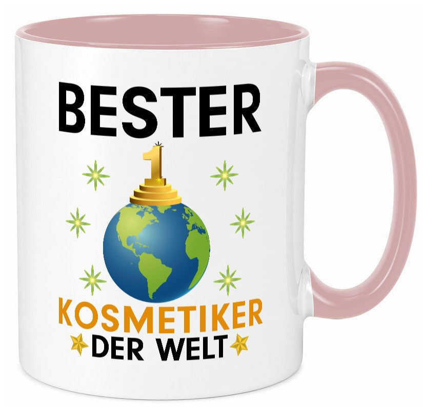 Welt Bester Kosmetiker | Kosmetik Stylist Visagist lustig Humor Geschenkidee Tasse