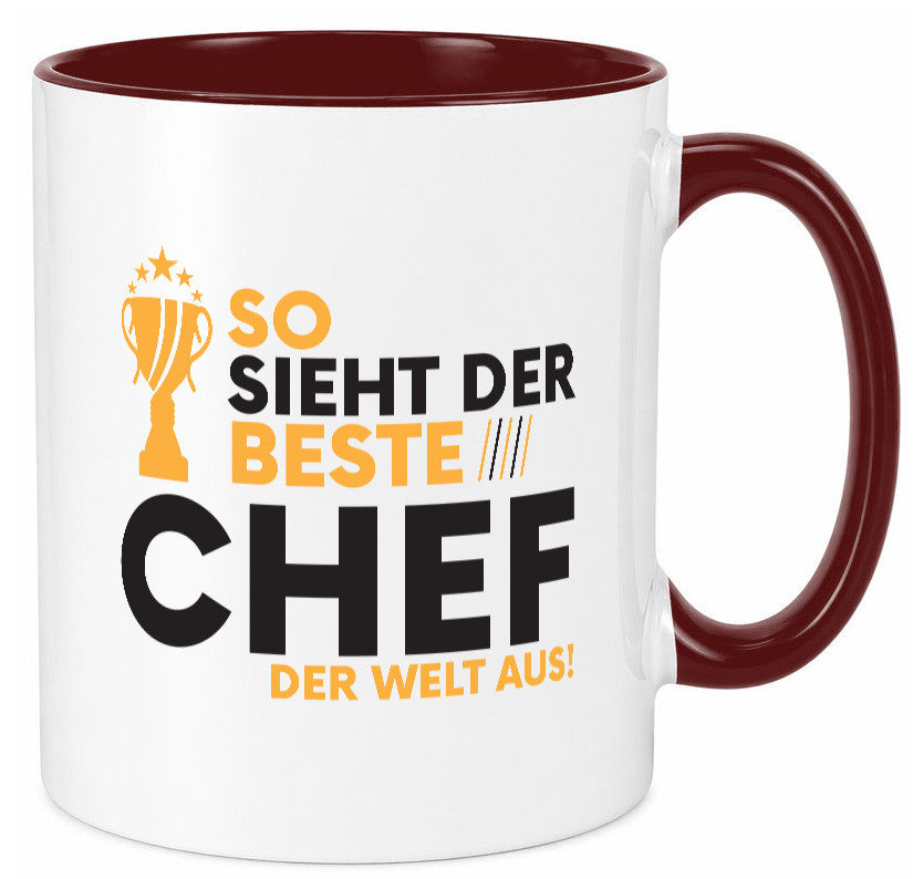 Der Weltbeste Chef | Führungskraft Vorgesetzter lustig Arbeit Kollegen Büro Tasse