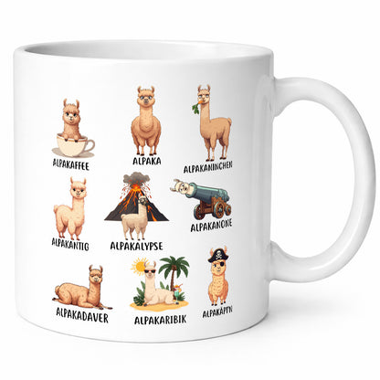 Lama | Wortspiel Alpakaherde Geschenk Humor Geschenkidee lustiger Spruch Tasse