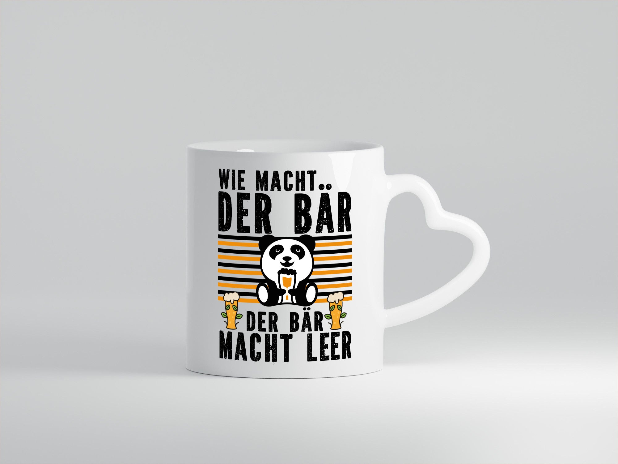 Wie macht der Bär | Bierliebhaber Festival Konzert Humor Geschenkidee Tasse