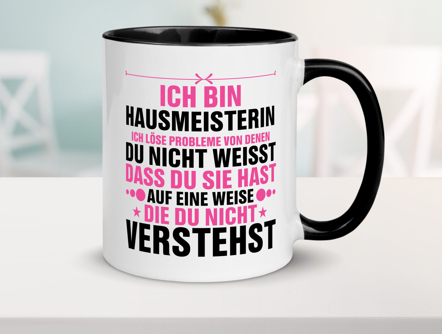 Löse Probleme: Hausmeisterin | Hauswart v2 Geschenk Humor Geschenkidee lustiger