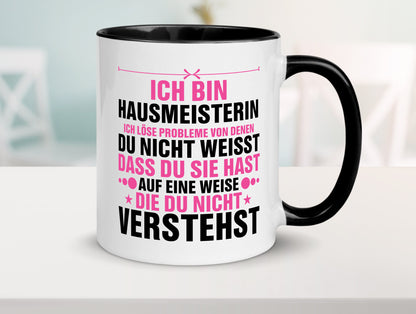 Löse Probleme: Hausmeisterin | Hauswart v2 Geschenk Humor Geschenkidee lustiger