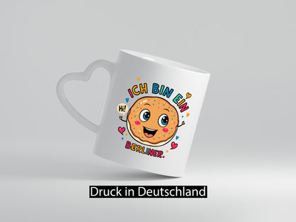 Ich bin ein Berliner | Krapfen Pfannkuchen Humor Geschenkidee Tasse