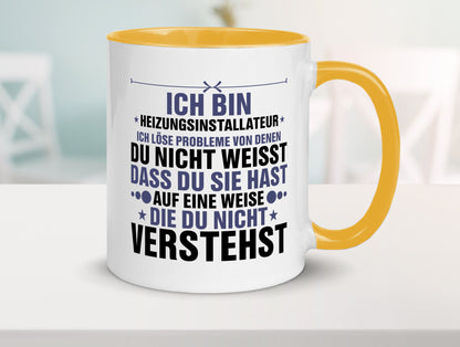 Löse Probleme: Heizungsinstallateur | Heizungsbauer lustiger Spruch Geschenk