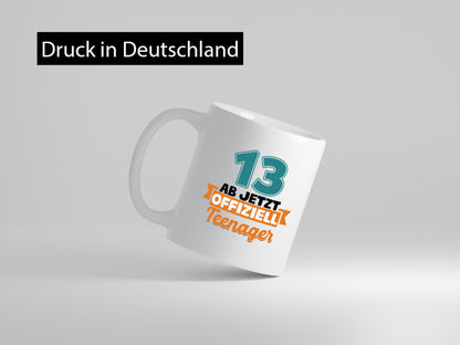 13. Geburtstag | Mädchen Tasse Teenager Spruch vl1 Humor Geschenkidee