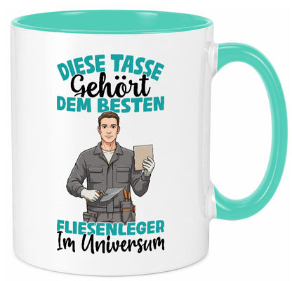 Im Universum: Fliesenleger | Fliesenlegen Bau Geschenk Humor Geschenkidee