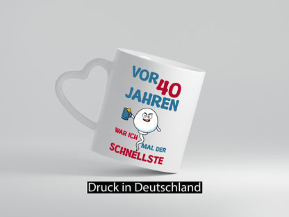 40. Geburtstag | vor 40 Jahren war ich der schnellste Geschenk Geschenkidee
